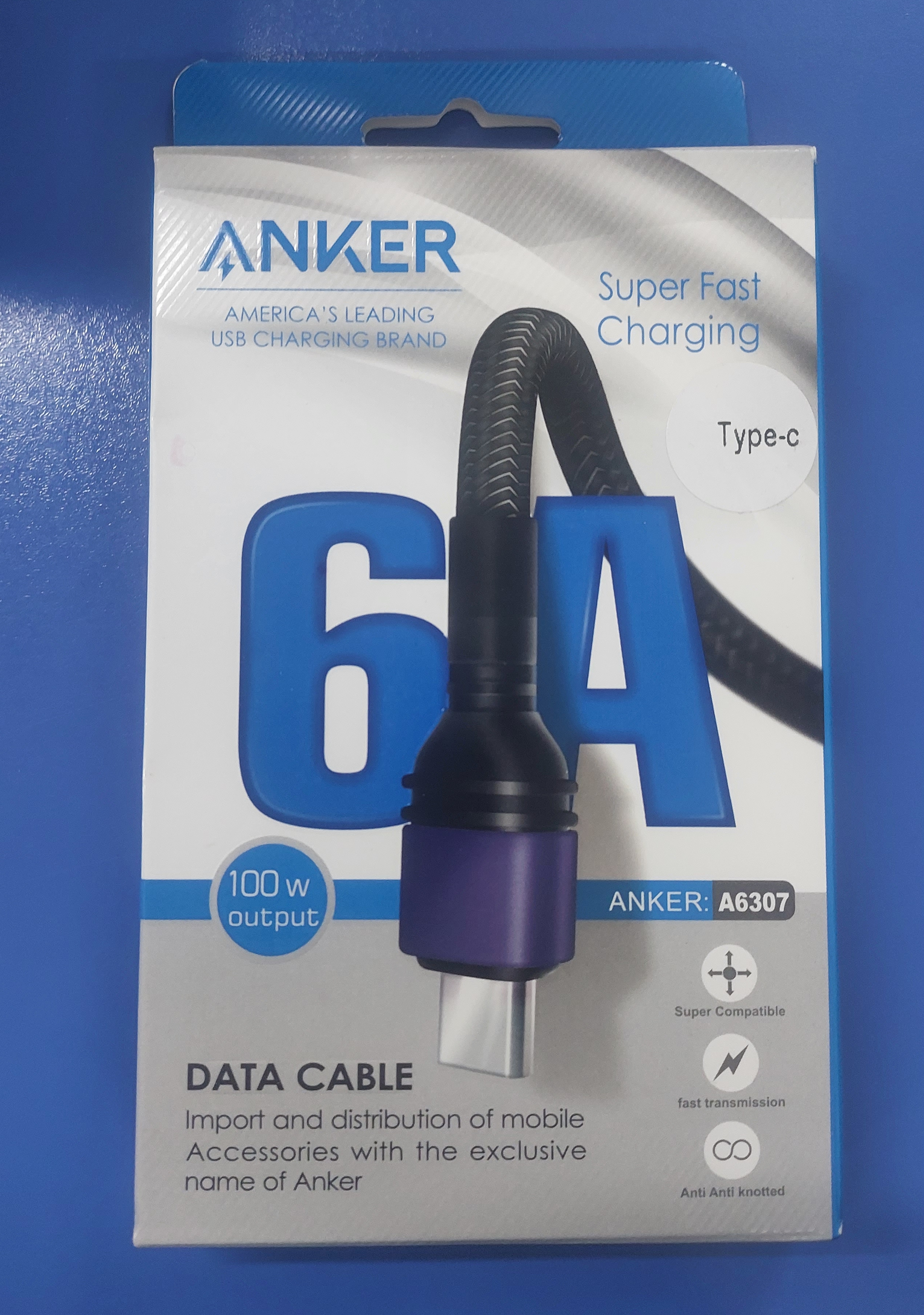 کابل تایپ سی انکر Anker A8022H11 USB 3.0 To USB-C Cable 0.9m