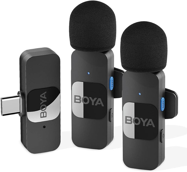 میکرفون بی سیم بویا v20 دو کاربره تایپ سی  Boya BY-V20 For Type-c  برند:بویا